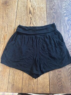 Aerie High Rise Foldover Waist Ribbed Lounge Shorts